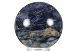 Deep Blue, Polished Sodalite Sphere #241730-1